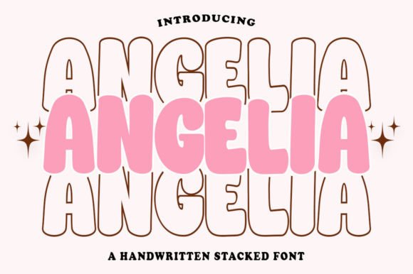 Angelia Stacked: A Chic Display Font for Modern Branding