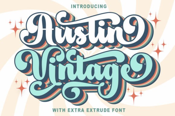 Austin Vintage Font for Handmade Creations