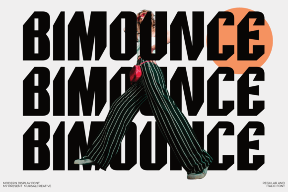 Bimounce: A Modern Display Font for Handmade Creations