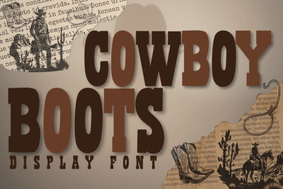Cowboy Boots Font Review for Design Projects
