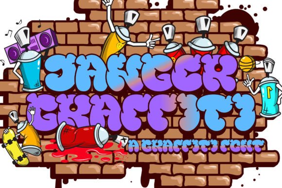 Danger Graffiti Font for Handmade Creations