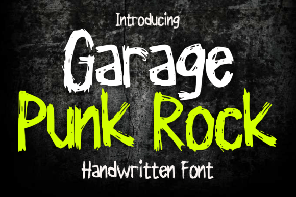 Garage Punk Rock Font for Bold Web Design