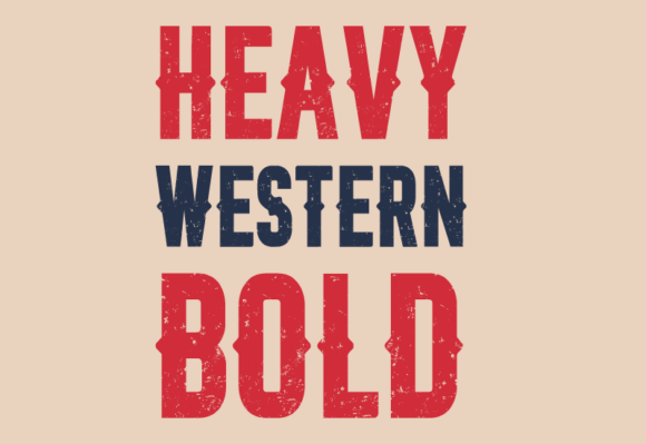 Heavy Western Bold: A Display Font That Commands Attention