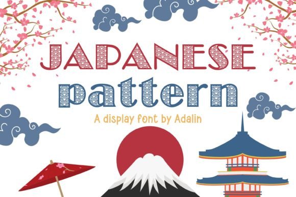 Japanese Pattern Font for Eye-Catching Campaigns