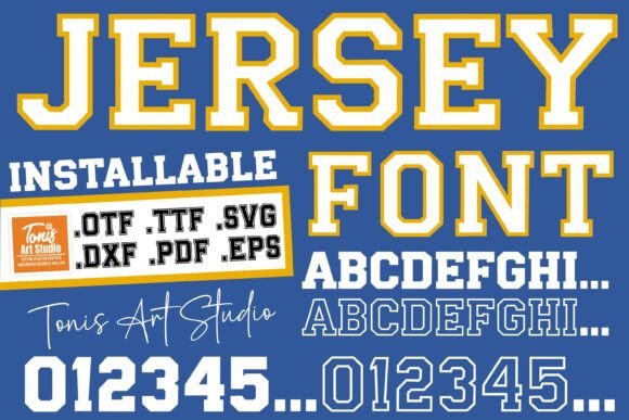 Jersey Outline: A Sporty Display Font for Bold Branding