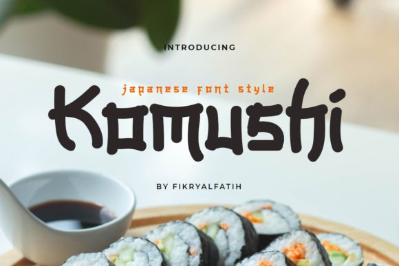 Komushi Font for Web Design: A Japanese-Inspired Display Typeface