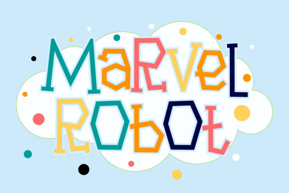 Marvel Robot Font for Playful Editorial Design