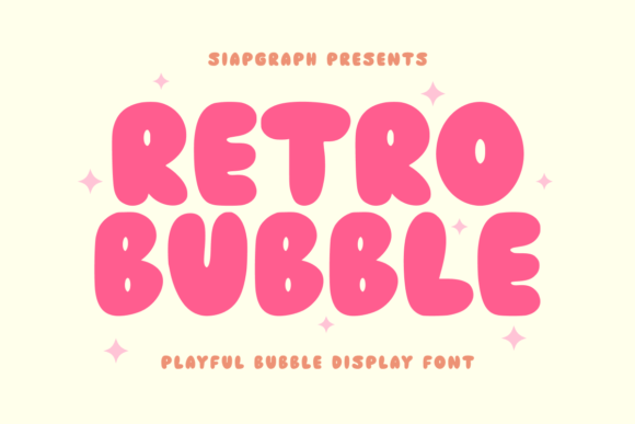 Retro Bubble Font for Bold Branding and Eye-Catching Design
