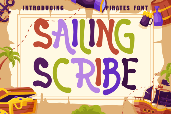 Sailing Scribe - A Pirate Font for Web Design