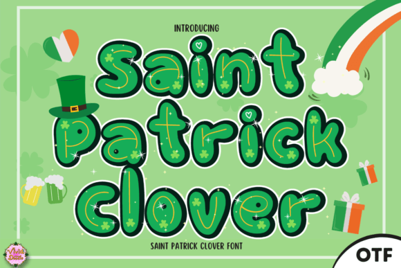 Saint Patrick Clover Font for Festive Branding