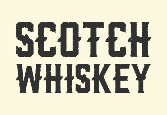 Scotch Whiskey Font for a Polished Brand Look