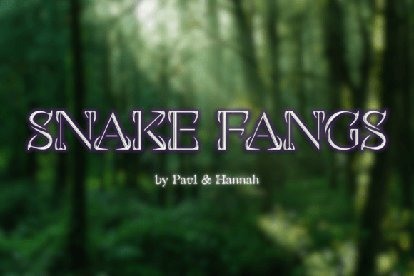 Snake Fangs Font for Eye-Catching Campaign Designs