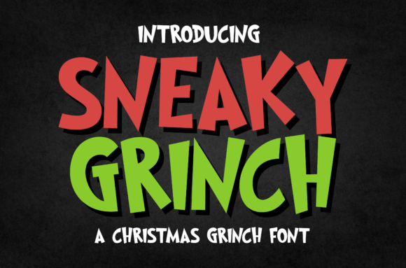 Sneaky Grinch Font for a Festive Business Upgrade