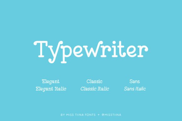 Typewriter Font for Branding Projects