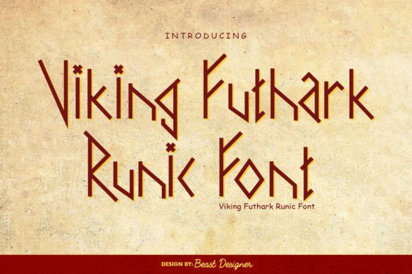 Viking Futhark Runic Font for Web Design