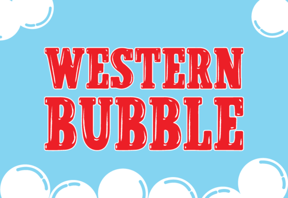 Western Bubble Font for Web Design